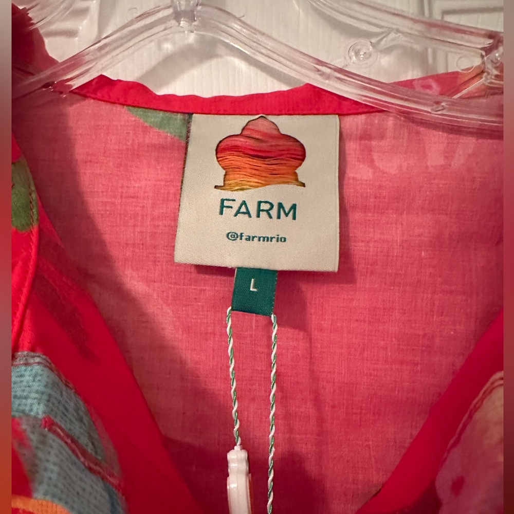 FARM Rio Mixed Fruits Ocean Mini Dress - Picture 5 of 9